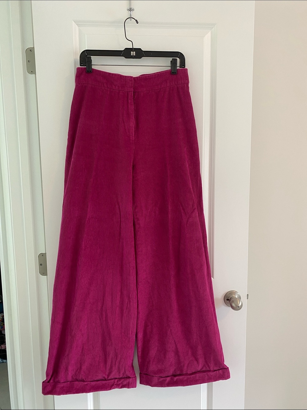 Julia Amory Dark Pink Wide Leg Pants size Medium